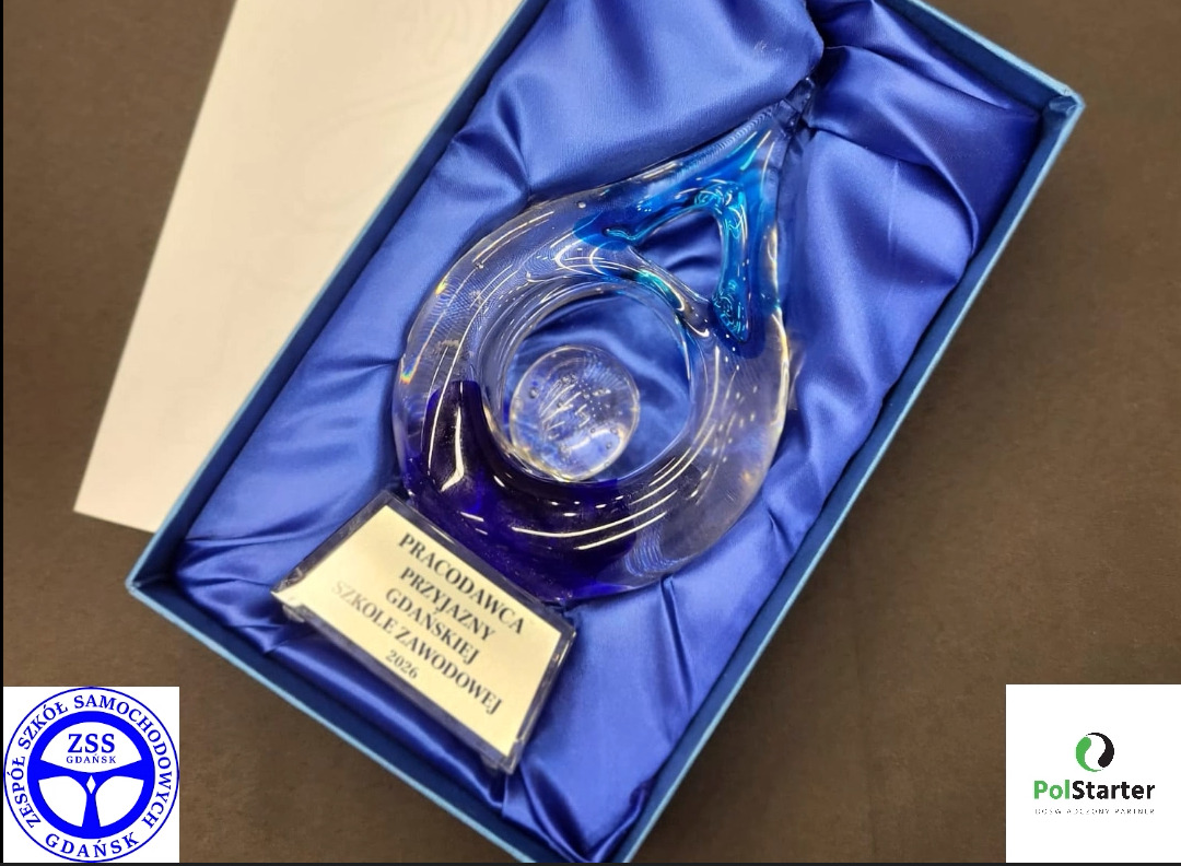 Polstarter z tytułem „Pracodawca Przyjazny Gdańskiej Szkole Zawodowej”
